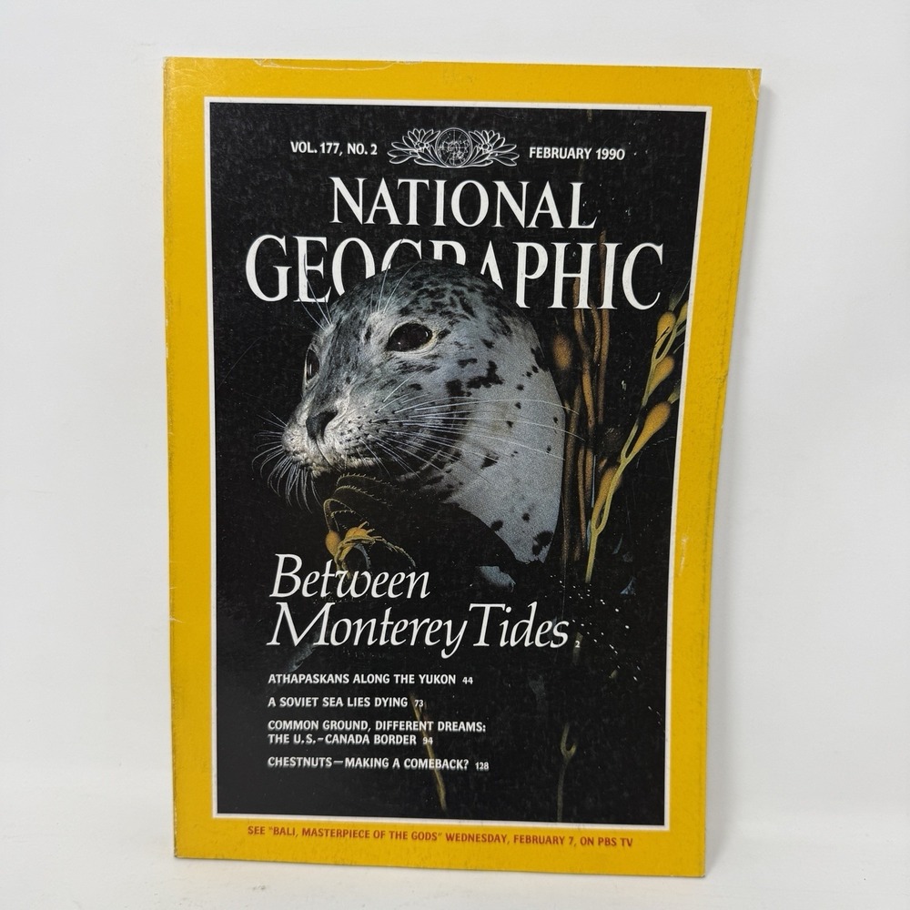 National Geographic‎ Magazine Vintage February 1990 - Yukon Soviet Sea Canada